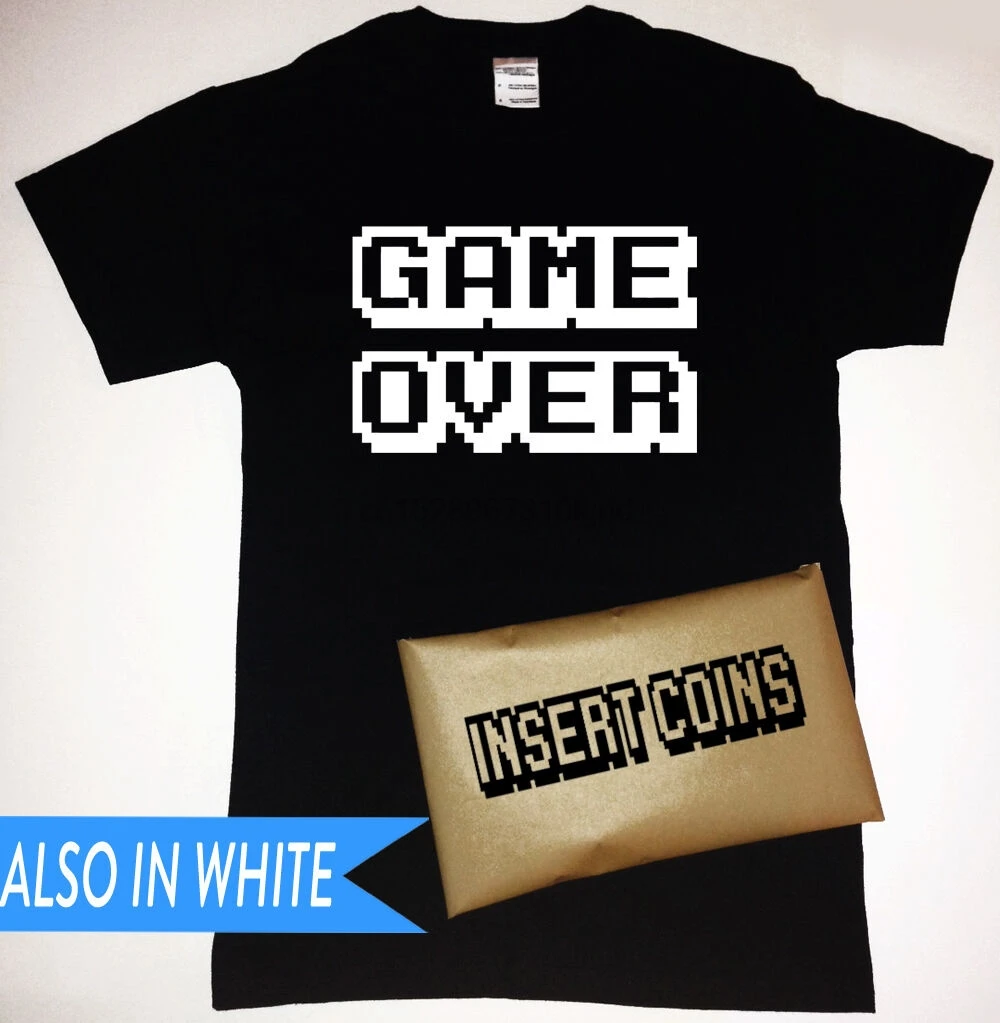 Забавная футболка в стиле Харадзюку ретро для игры аркадные 8 бит|Мужские