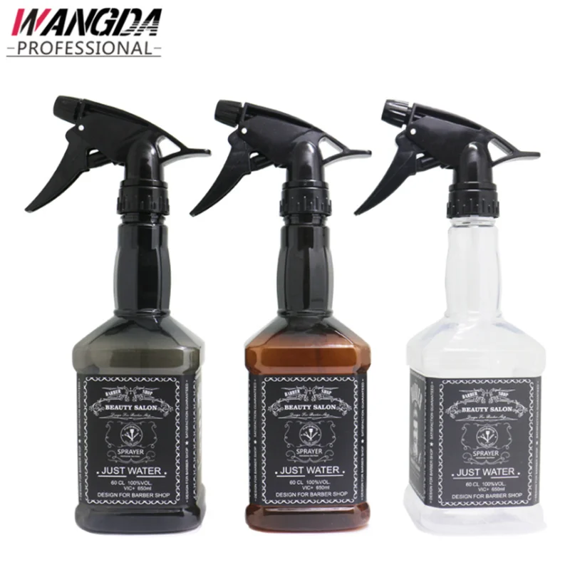 

650ML Beauty Salon Retro Whiskey Oil Head Modeling Spray Bottle Hair Salon Sprayer Hair Styling Sprayer Moisturizing Atomizer