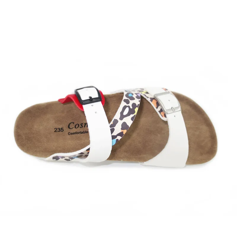 Модные тапочки COSMAGIC из пробки с принтом новинка 2021 летние женские пляжные