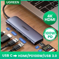 ugreen usb c hub type c to multi usb 3 0 hub hdmi adapter dock for macbook pro huawei mate 30 usb c 3 1 splitter port type c hub