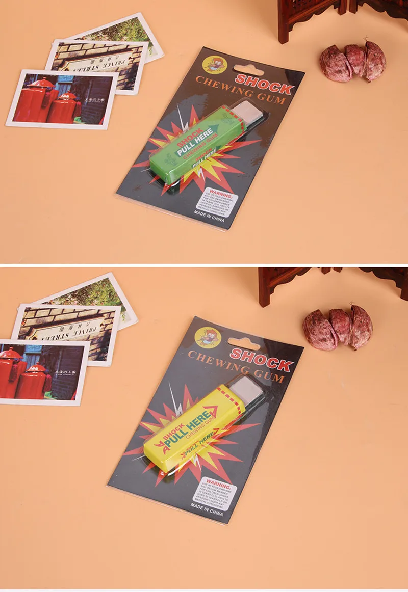 [Забавные] 50 шт./лот День Дурака поражения электрическим током Жевательная