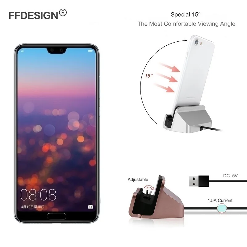 Зарядная док станция с USB кабелем для Huawei P20 P30 Pro P10 P9 Honor 20 10 9 8 9X 8X Mate 30 Lite Pro|Зарядные