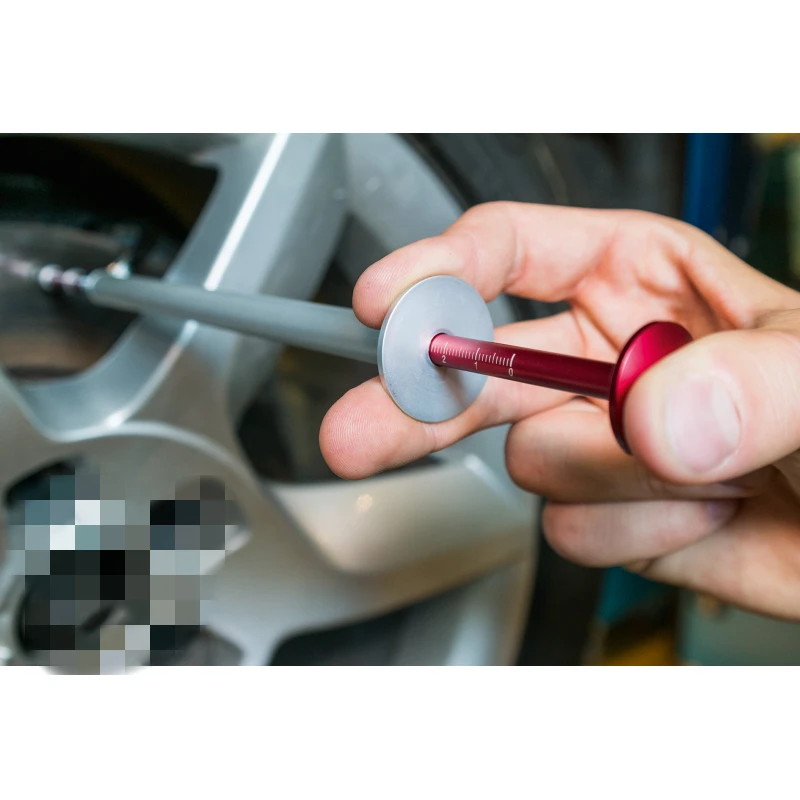 

39cm Practical Aluminum Car Brake Pad Detection Pen Thickness Gauge Measurement Tool Tire Tread Inspection Tools