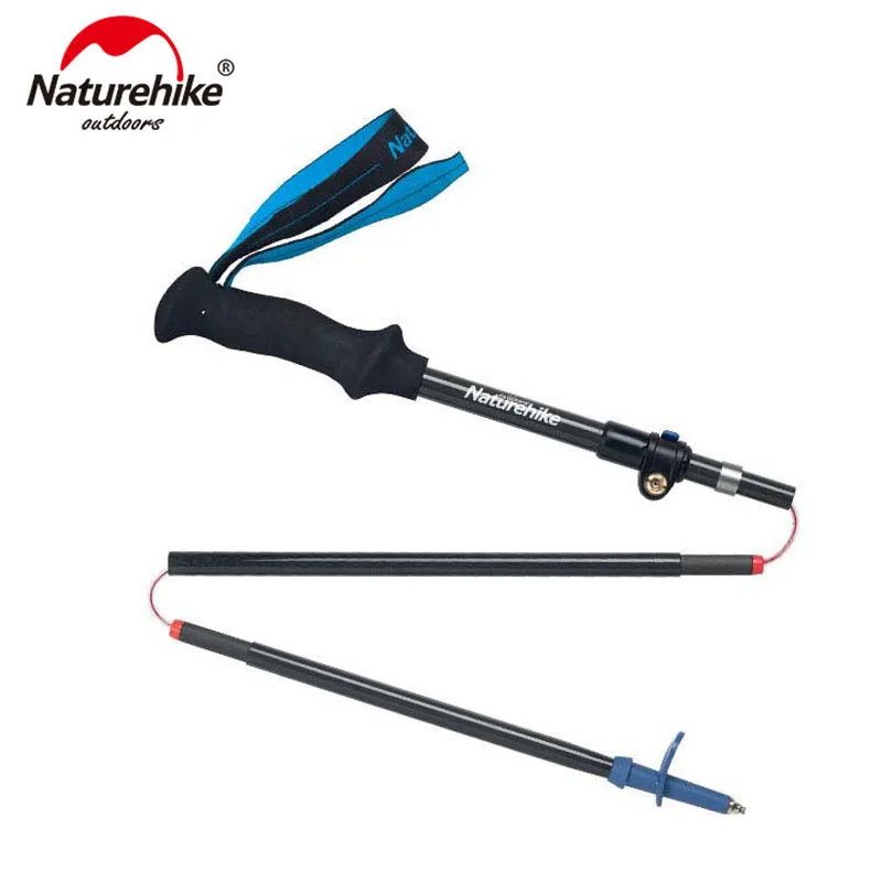 

Naturehike Carbon Fiber Ultralight 5-sections Foldable Adjustable Trekking Poles Carbon Fiber Walking Hiking Sticks NH18D010-Z