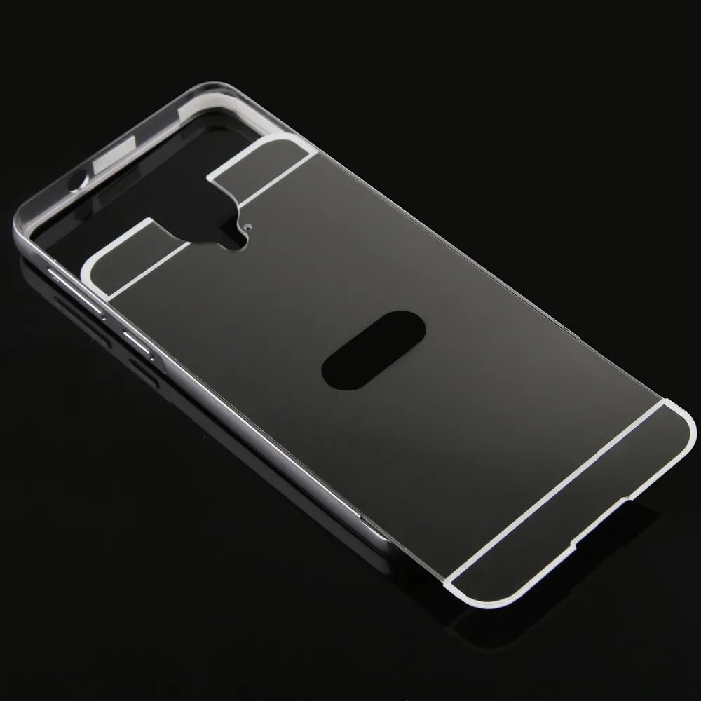 Роскошный зеркальный чехол для HTC One E9 Plus + жесткий алюминиевый металлический