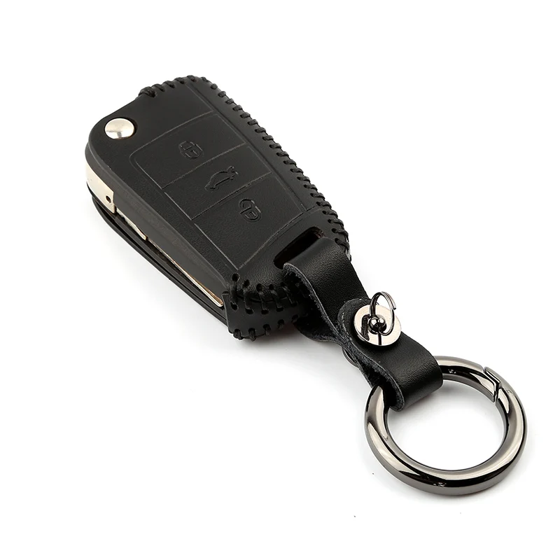 Кожаный чехол для автомобильного пульта дистанционного управления Skoda Octavia 1 2 3 A5