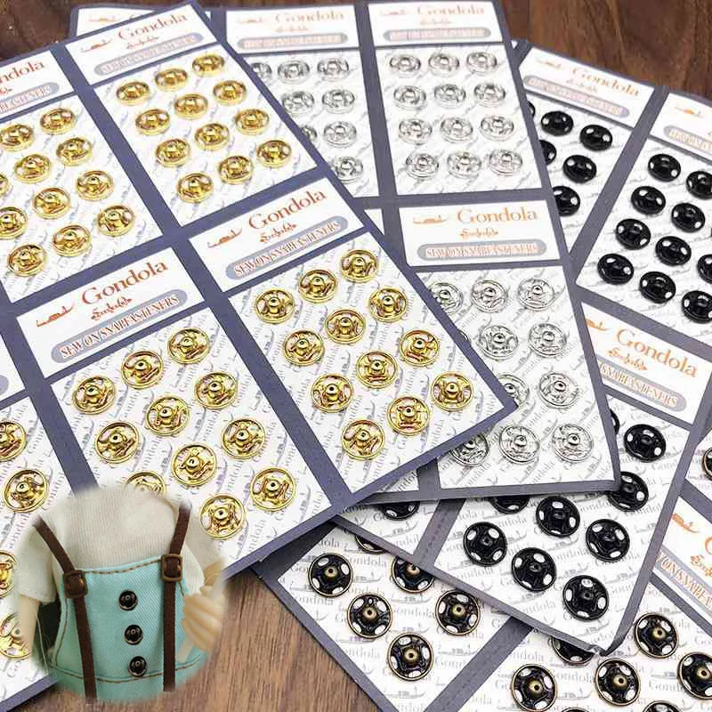 

Mini Buttons Snap Clothing Sewing Buckle DIY Metal Buckles Doll Clothes