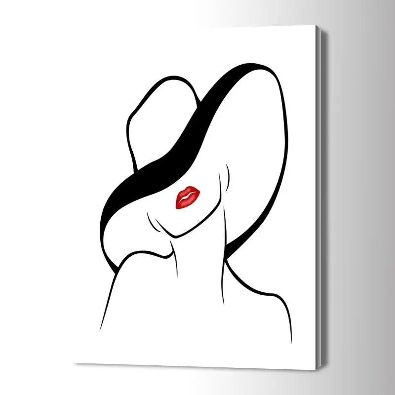 

Drawings of Woman Silhouettes Canvas Art Posters and Prints Kitchen Theme Canvas Paintings on The Wall Art Pictures Dcor