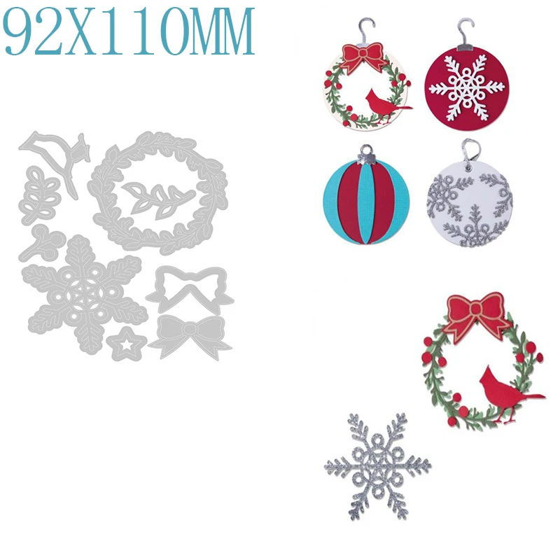

Christmas Snowflake Metal Cutting Dies Scrapbooking DIY Paper/photo Cards New Cutting Dies Craft Cuts 2021 Clear Stamps And Dies