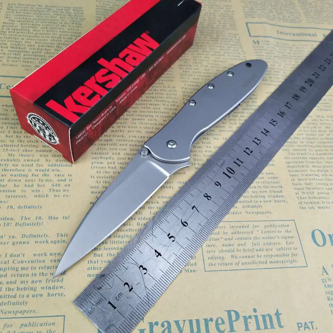 Высококачественный серебристый острый Складной Нож Кершоу, карманный нож для тактики и защиты на открытом воздухе, инструмент для повседне...