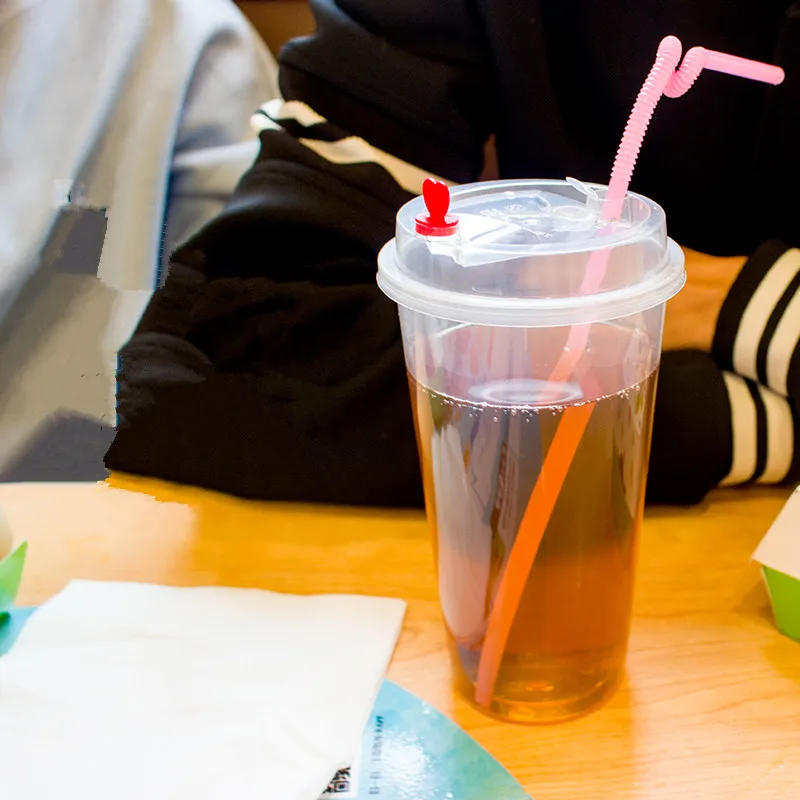 50 шт. 90 калибра одноразовый пластиковый молочный чай чашка защитная пленка