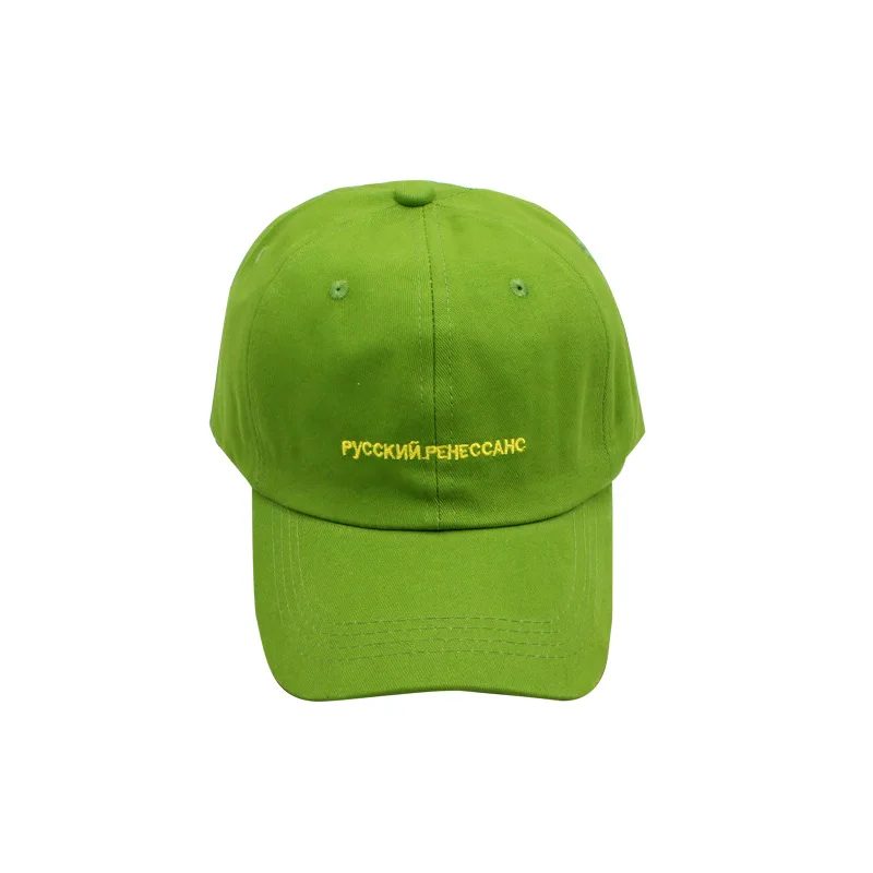 

Hat new fashion fruit green soft top baseball cap outdoor leisure small letter embroidery cap for men