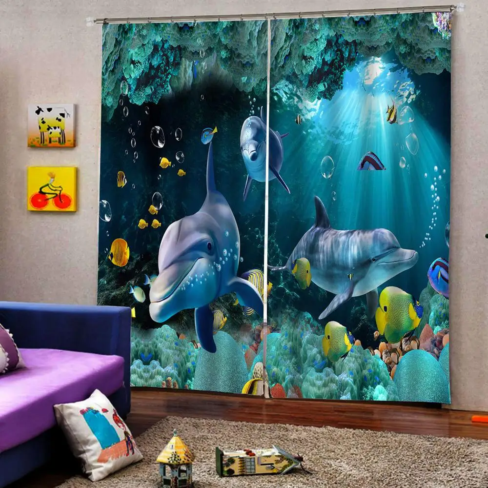 Светонепроницаемые занавески 3D Оконные Занавески для гостиной спальни Cortinas