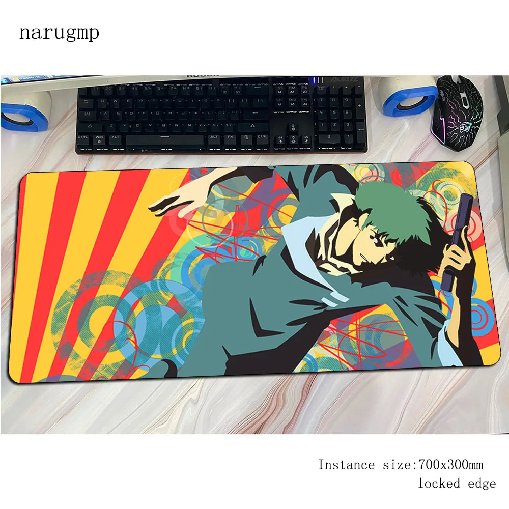 

cowboy bebop mousepad cute gaming mouse pad 80x30cm pc computer gamer accessories large mat home laptop desk protector pads