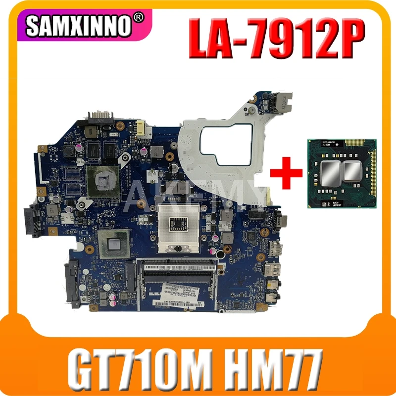 Q5WV1 LA 7912P подходит для Acer E1 571G 571 V3 Материнская плата ноутбука PGA989 HM77 GPU GT710M DDR3 100%