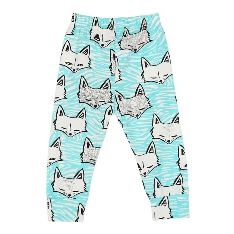 Casual Baby Pants Boys Trousers Spodnie Chlopiec Child Kids Leggings Sports Cartoon Printing Cotton |