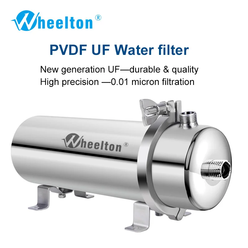 Wheelton 304 фильтр для воды из нержавеющей стали PVDF очиститель с ультрафильтрацией, 1000 л, коммерческий домашний кухонный напиток прямые УФ фильтры