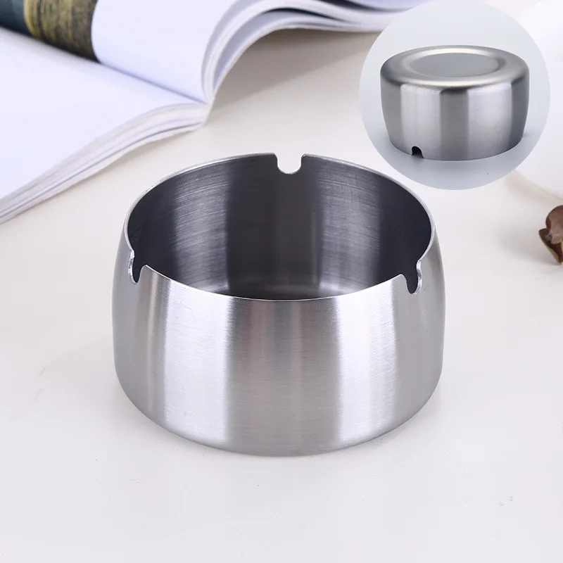 Пепельница из нержавеющей стали для дома гостиной офисная металлическая