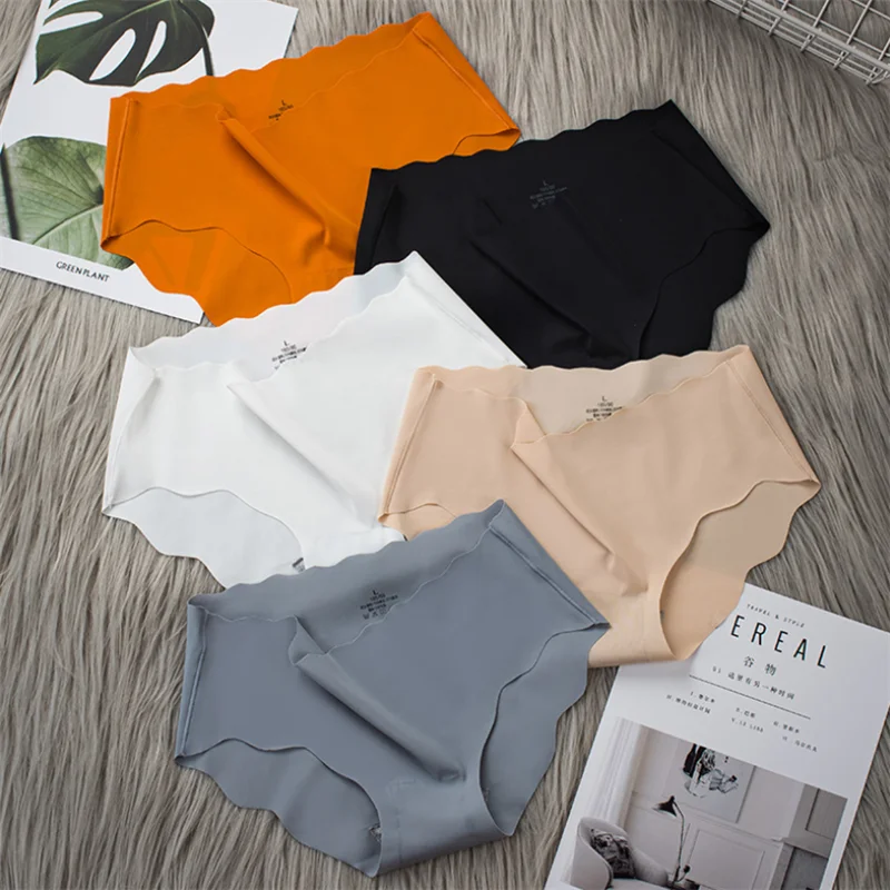 

2pcs Ice Silk Elastic Panties Women Graphene Antibacterial Lingerie Brief Girls Underpant трусы Cozy Underwear трусы женские