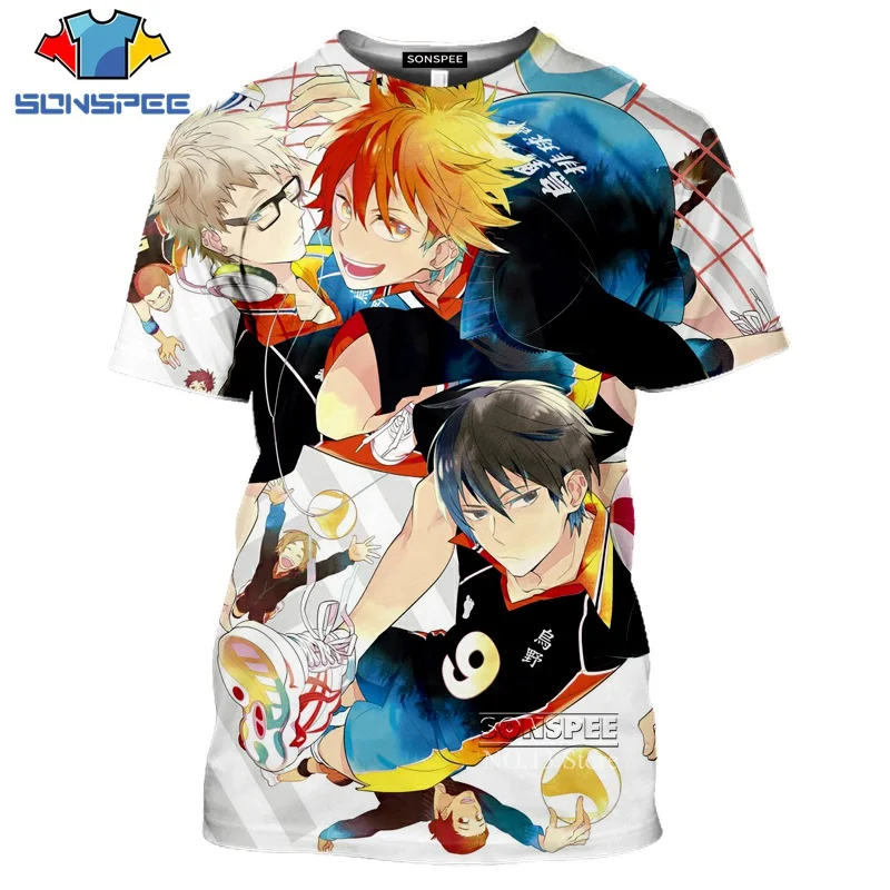 SONSPEE волейбольная футболка Haikyuu аниме Харадзюку горячая распродажа мужская и