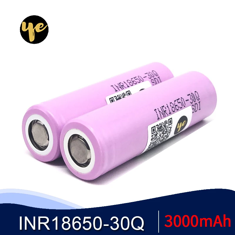 Оригинальный 18650 30Q перезаряжаемый литий-ионный аккумулятор 3 7 В для samsung INR18650