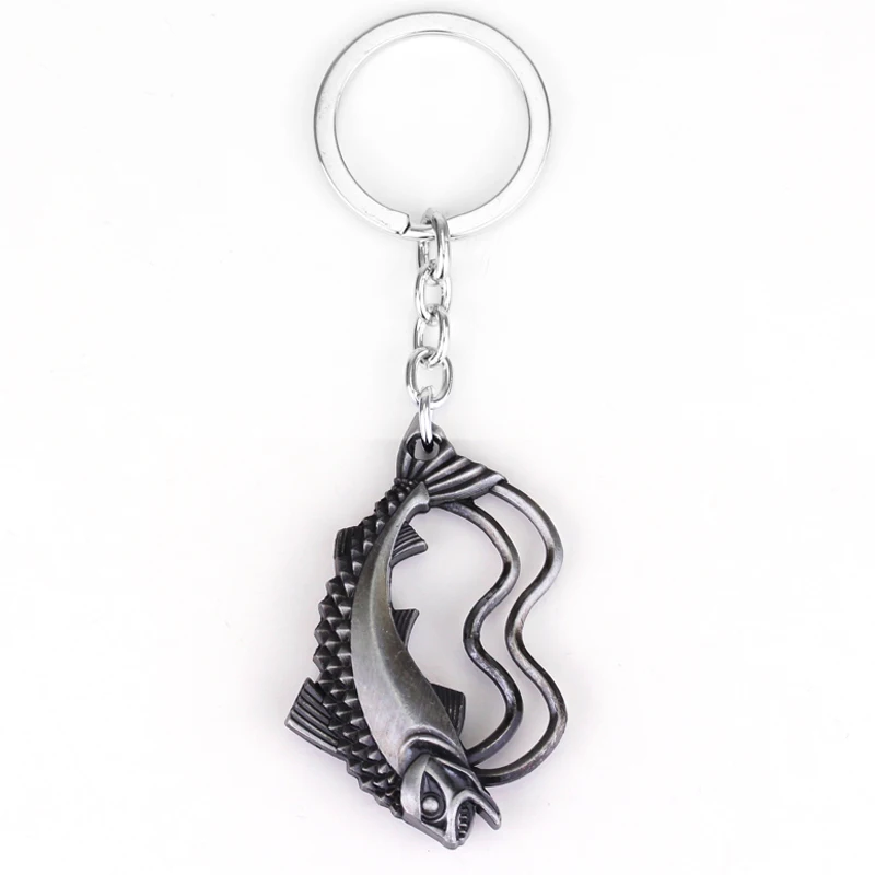 silver Игра престолов House Stark Baratheon Lannister Targaryen Arryn Tully Martell Tyrell Greyjoy брелок для ключей со значком - Цвет: silver