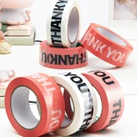 4 5cm x 100m office supplies gift package tape thank you tape opp adhesive tape logistics express box packaging tapes business