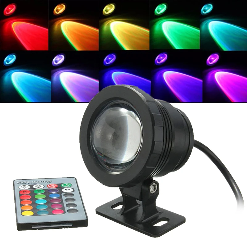 AC85-265V 5 Вт/10 Вт RGB подводный светодиодный светильник водонепроницаемый фонтан для