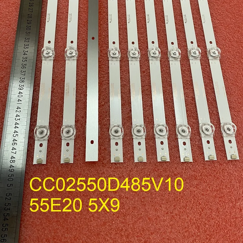 9 шт./компл. светодиодный подсветка полосы для Берд T550HVN05.1 QT55I90ID NC TI5511D DS CC02550D485V10 55E20