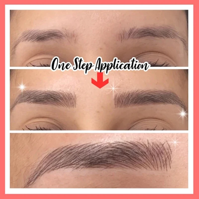 NEW Magic 6D Hair-Like Eyebrow Tattoo Sticker False Eyebrows Water-based Eye Brow Stickers Waterproof Lasting Makeup Cosmetics | Красота и