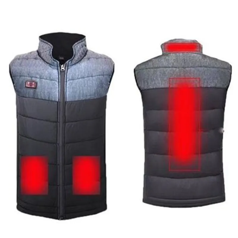 

USB Heated Vest women /Men Vest Waistcoat Winter Heating Coat Thermal Sleeveless Heated Jacket Nerf Gilet Chauffant