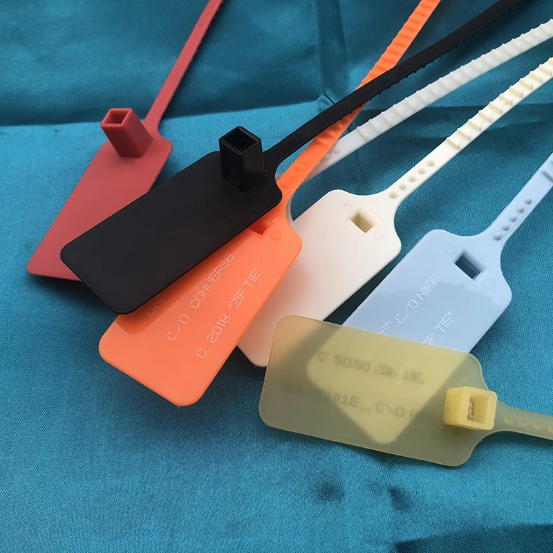 Fit AF1 anti-theft buckle ow shoe bag anti adjustment buckle aj1 Zip Ties Plastic Zip Tag Shoelace Buckle Lock Belt Red Black