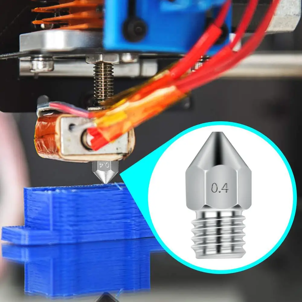 CREALITY 3D Printer Parts 5pcs/Lot Tungsten Extruder Nozzle Mix Size 0.2mm 0.3 mm 0.4mm 0.5mm 0.6mm | Компьютеры и офис