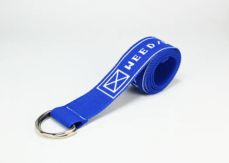 

Korean Style Men Harajuku Fashion Letter Print Ribbon Canvas Belts Women Casual Buckle Ring Designer Belt