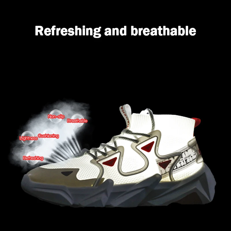 

Running Shoes For Men Summer Sneakers Breathable Outdoor Sport Men Sneakers Mens Shoes High Top Walking Jogging Shoes Zapatillas