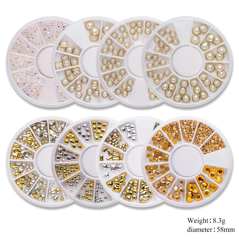 Четыре лилии смешанные цвета камень хамелион дизайн ногтей украшения круглые