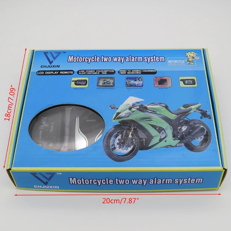 

2021 New Motorcycle Two Way Alarm System with Sensitive Vibration Sensor LED Display Warning