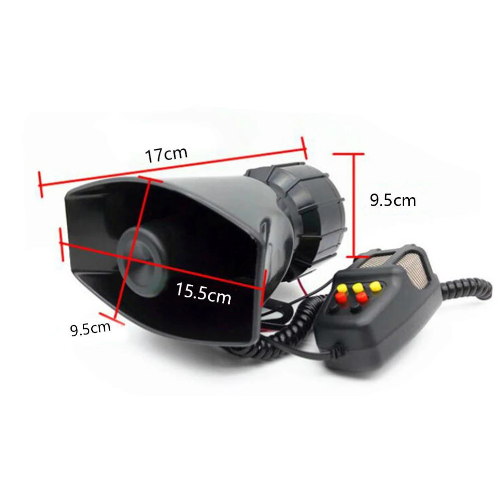 Автомобильный звуковой сигнал аварийный Автомобильная сирена микрофон динамик