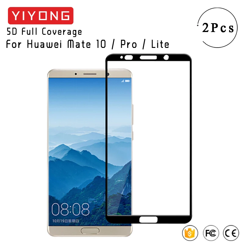 Защитное стекло YIYONG 9D для Huawei Mate 10 Pro Lite закаленное полное покрытие | Мобильные
