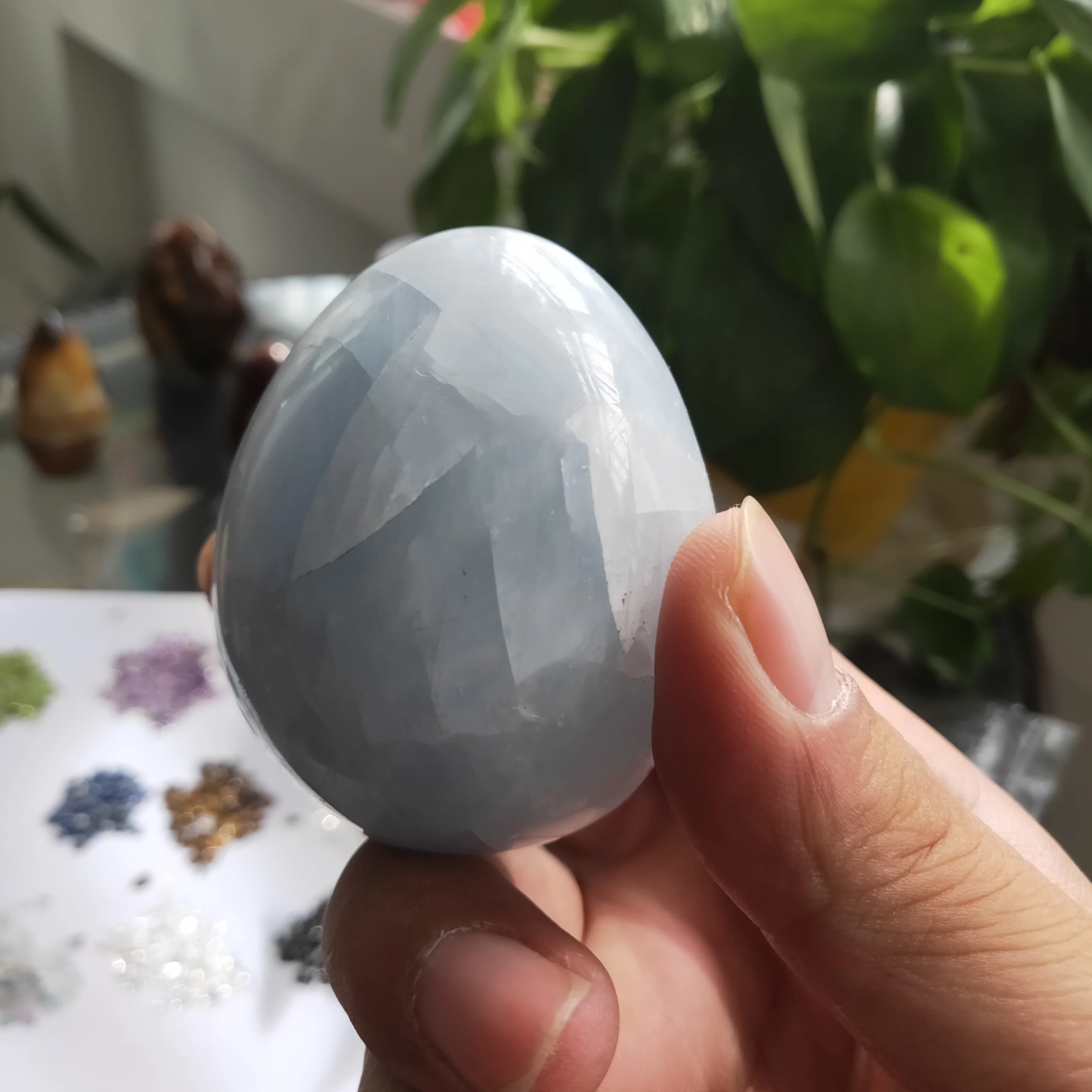 

200 г натуральный кристалл камня celestite яйцо Кристалл яйца из кварца лечебный камень домашний декор