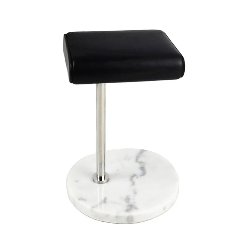 

Подставка для часов с белым мраморным основанием, металлическая стойка для часов, реквизит для демонстрации браслета, подставка для ювелир...