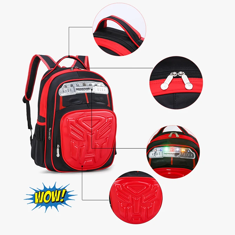 Трансформеры школьные сумки рюкзак для мальчиков детские детей мультяшный стиль