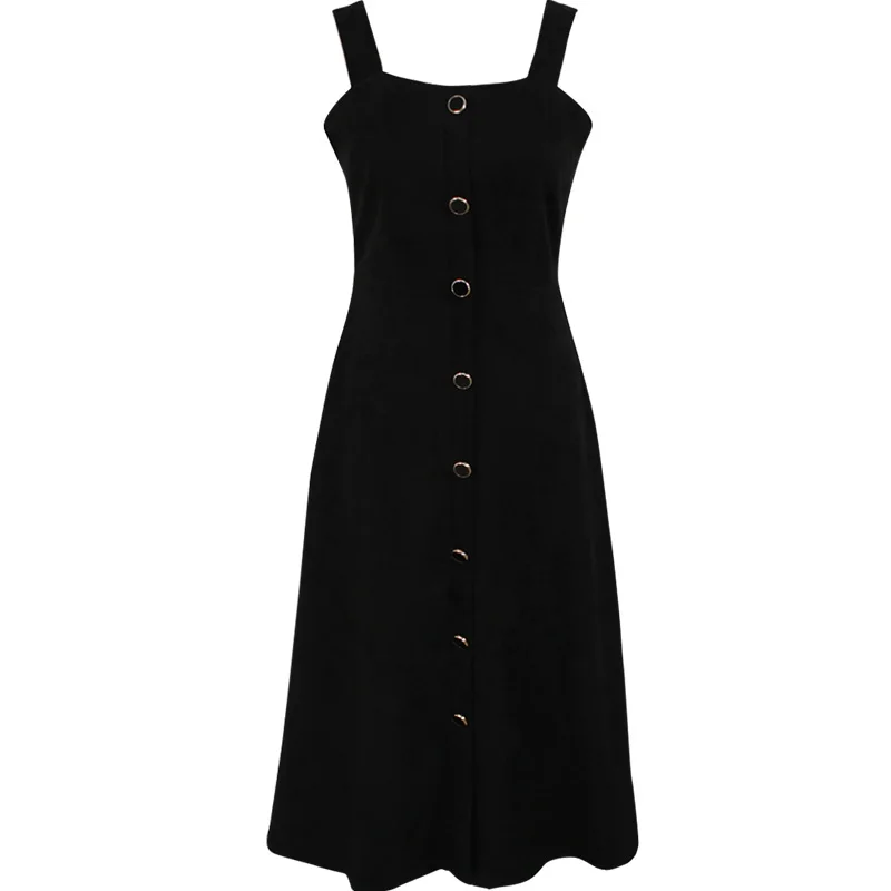 2020 весеннее милое длинное женское платье без рукавов в японском Корейском стиле