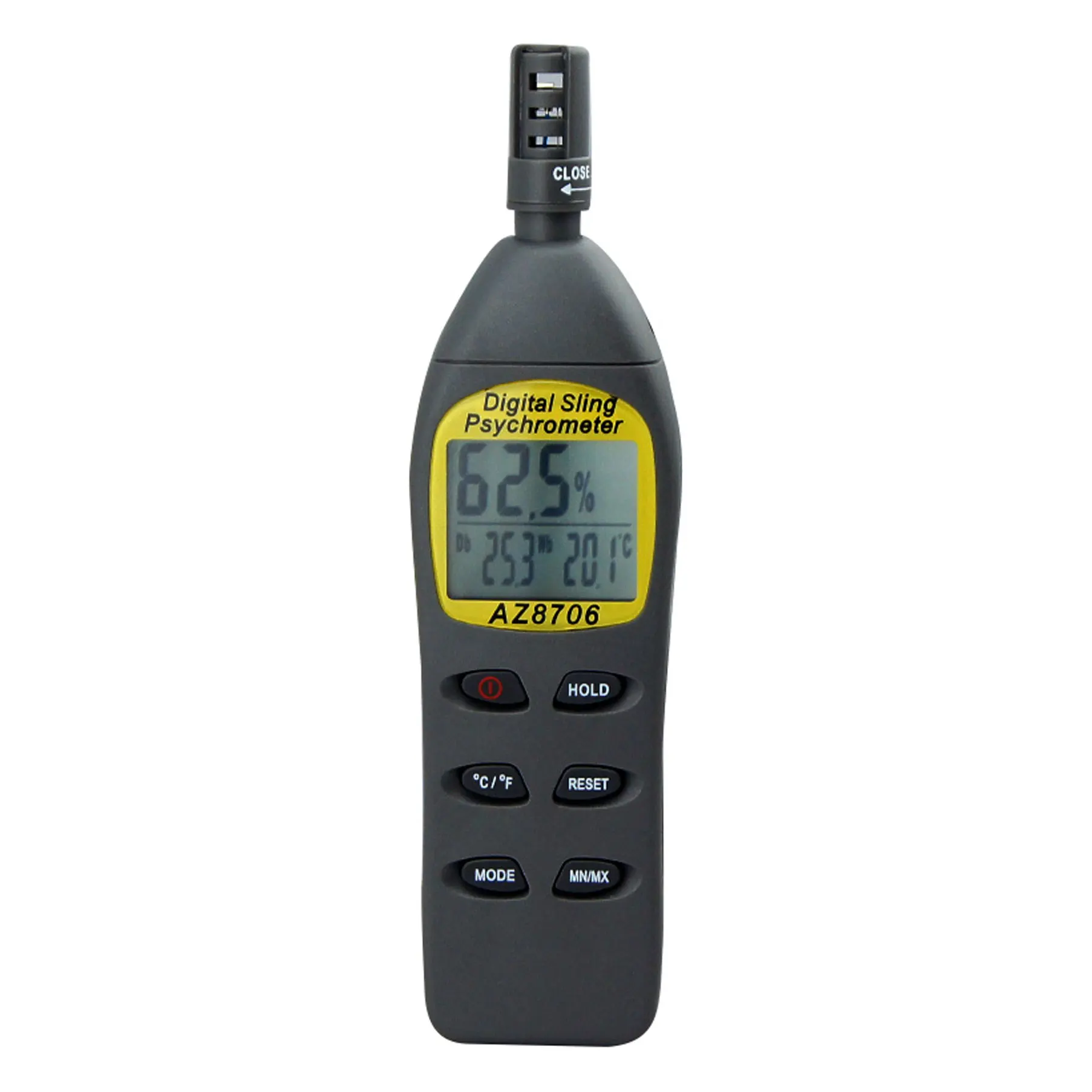

Portable AZ8706 Digital Pocket Type thermo hygrometer measurement Wet Bulb, Dew Point or Temperature
