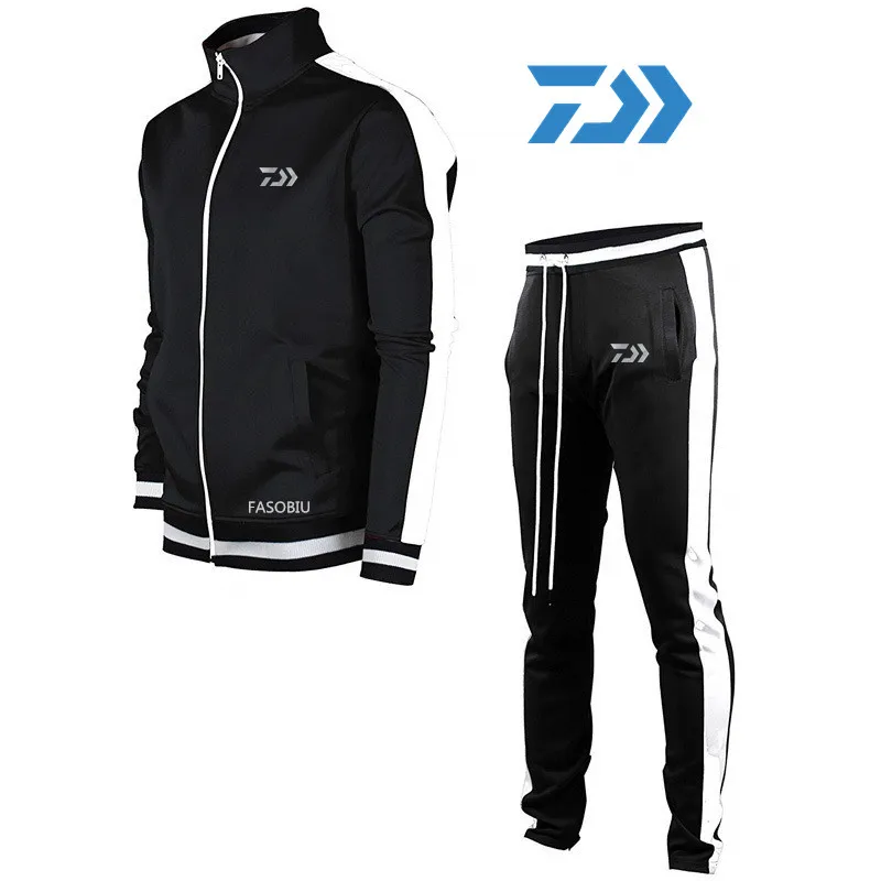 

2021 Men Fishing Tracksuit Sets DAIWA Fishing Jacket And Pants Outdoor Spring Fishing Clothing Two Piece Sweatshirts +pants