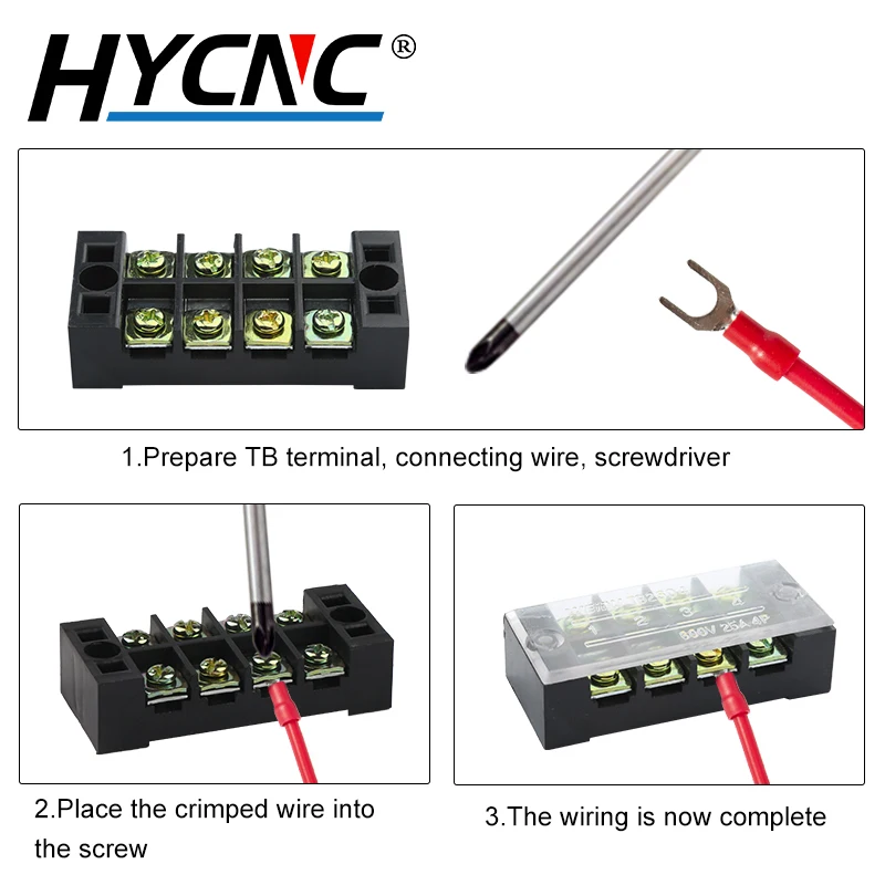 Двухрядный экранированный винтовой клеммный соединитель 1 шт. 25 А 600 В серия TB 4 6 12