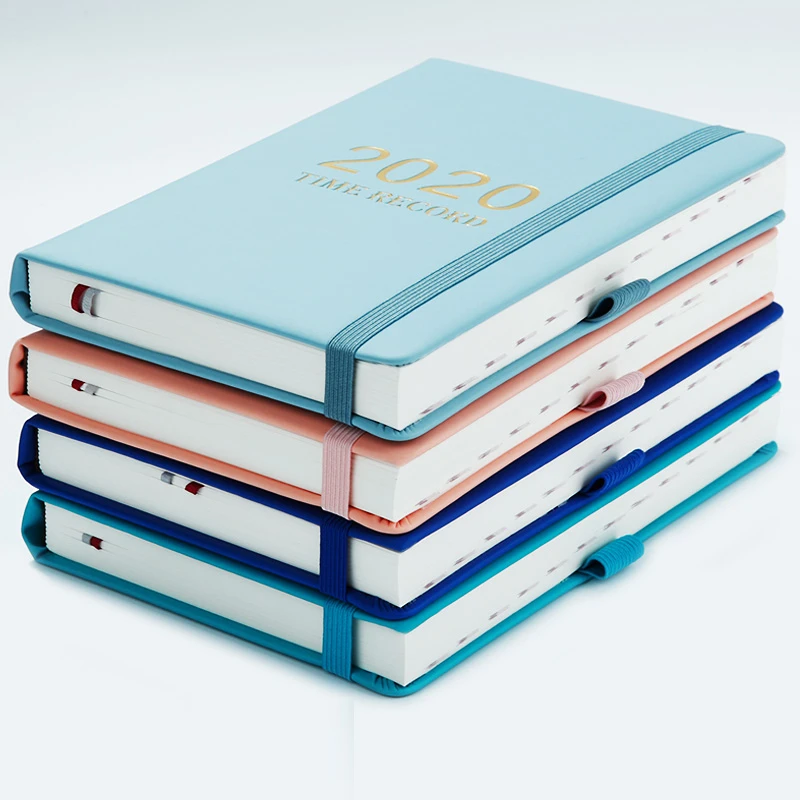 Кожаный ежедневник на 2020 планировщик Еженедельный и ежемесячный блокнот для