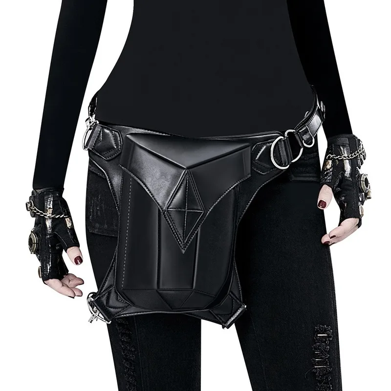

Belvah Medieval British Gothic Punk Waist Packs Makeup Shoulder Bag Luxury Satchel Lady Shopping Fashion Pu Purse Coin Pouch Sac