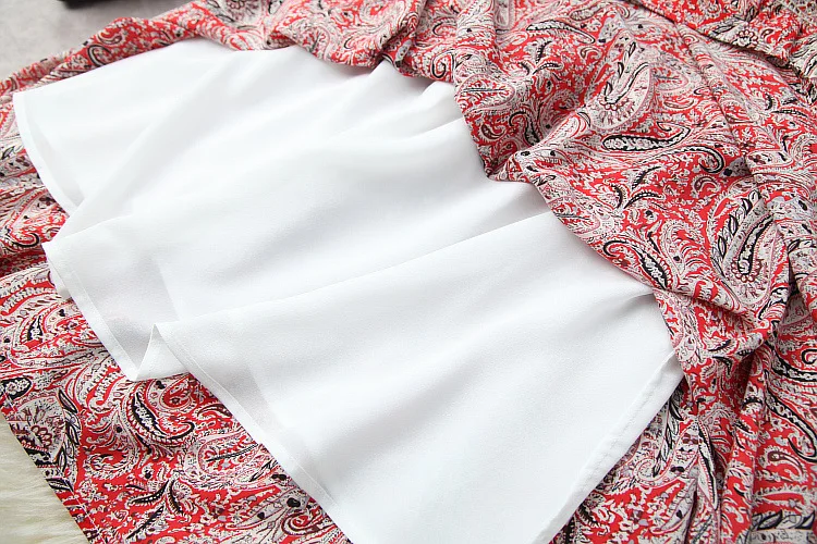 

2021 Spring Summer Women's Clothing Vintage Embroidered Hollow-out Long Dress Stand Collar Slim Printed Large Swing Maxi Dress