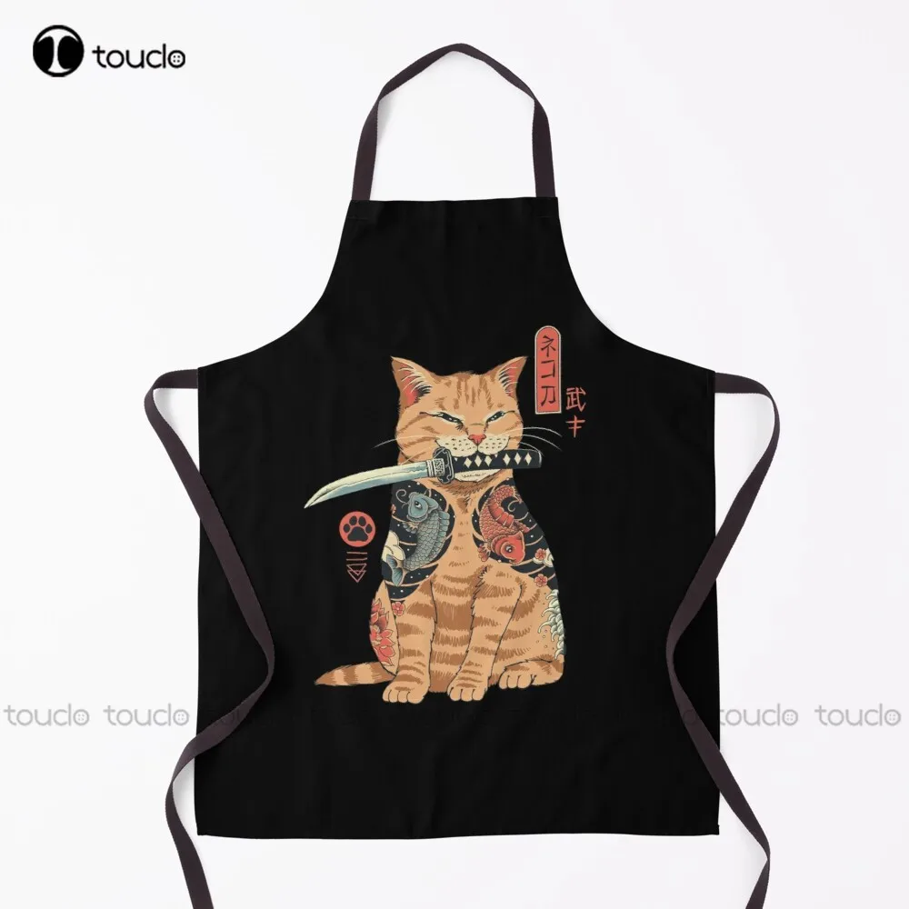 Фартуки для женщин и мужчин Catana кошки Самурай тату якудза катана фартуки